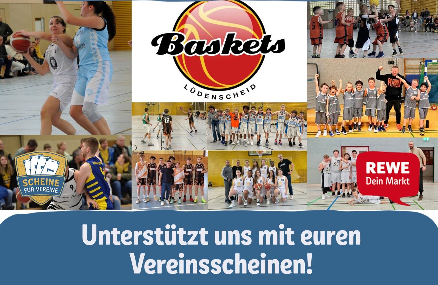 Jetzt wieder Rewe-Vereinsscheine sammeln!